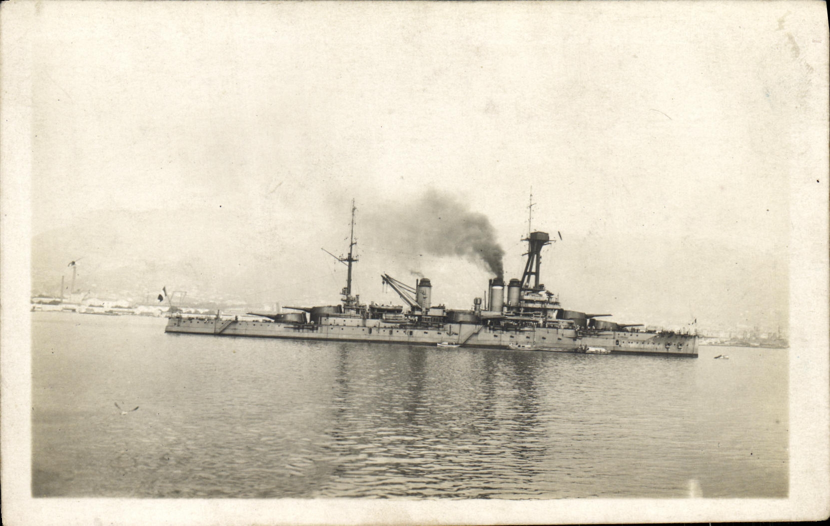 CARTE PHOTO Bateau Cuirasse