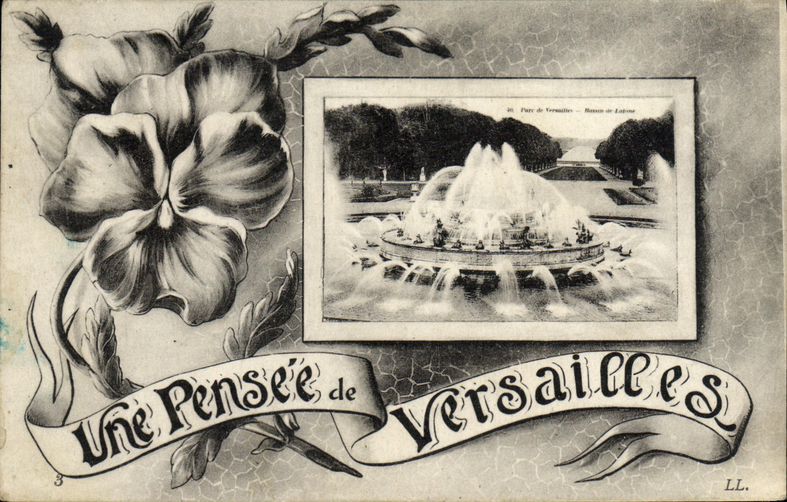 CPA Une Pensee de Versailles