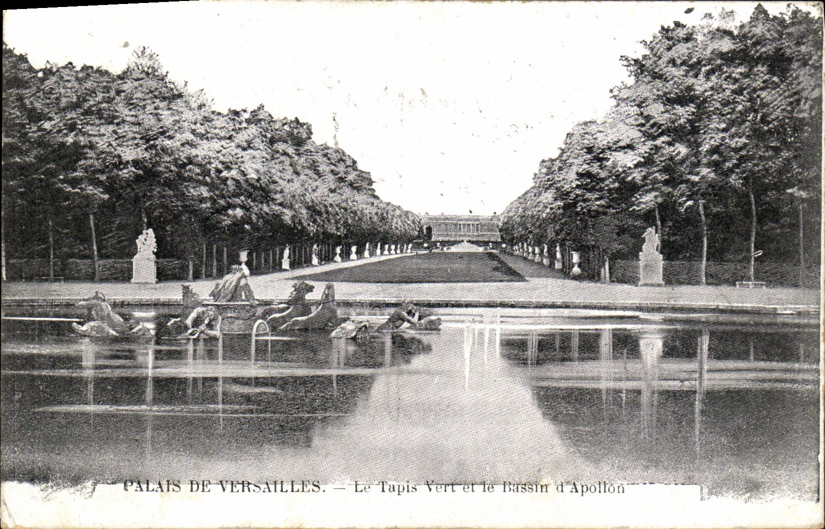 CPA Palais de Versailles Le Tapis Vert et le Bassin d Apollon