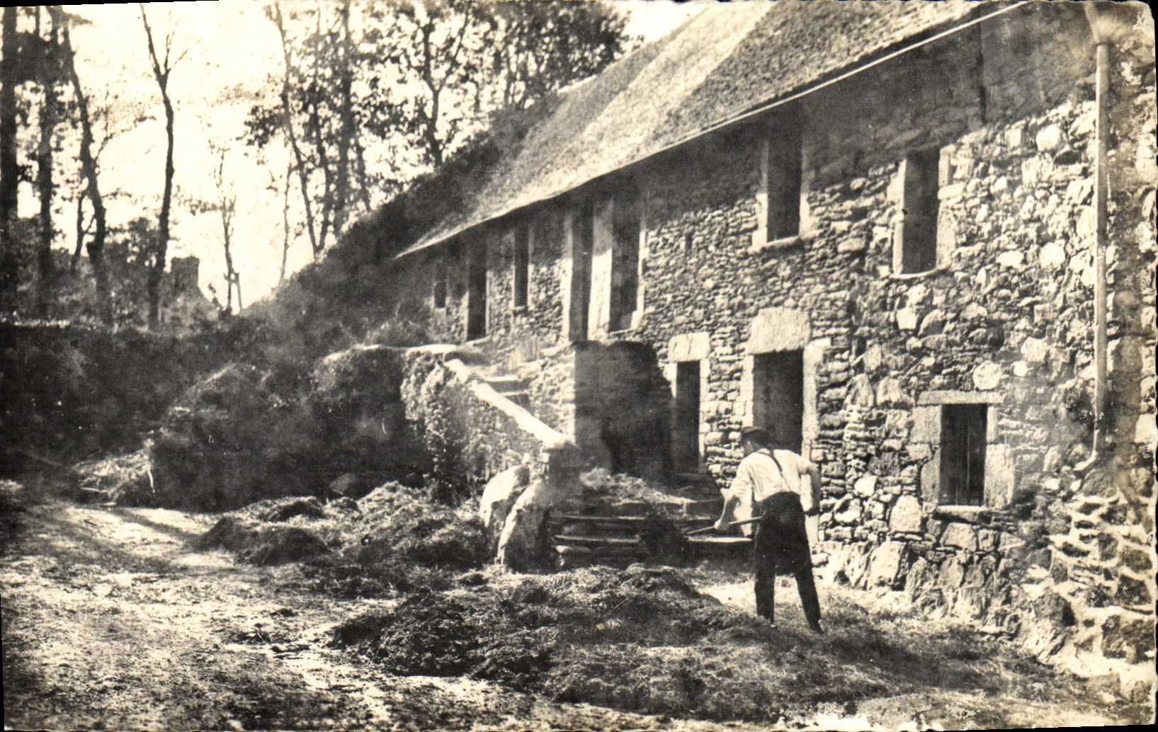 VINTAGE POSTCARD Handle L rural settlement Folklore