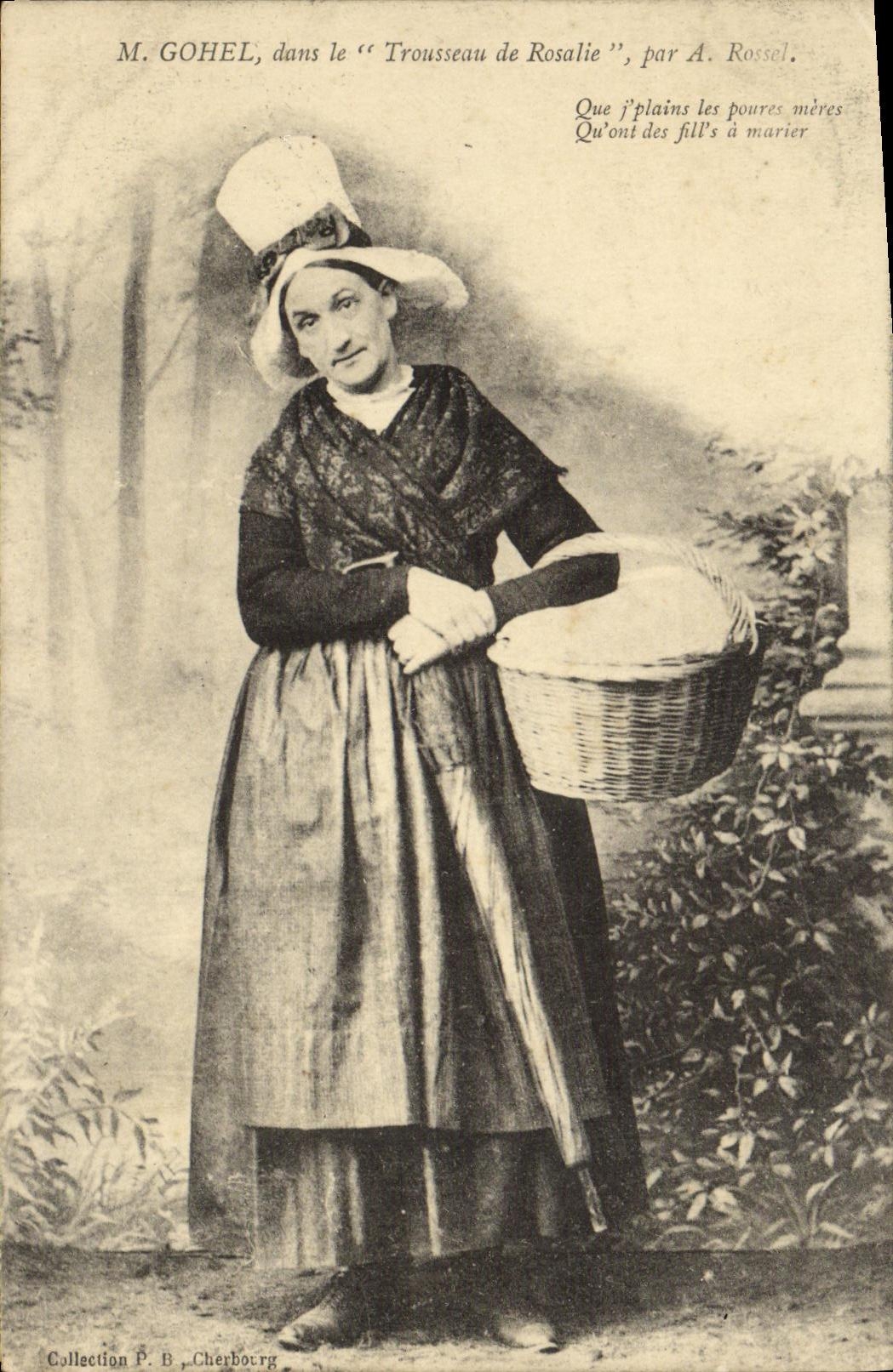 CPA M Gohel dans le Trousseau de Rosalie Folklore 