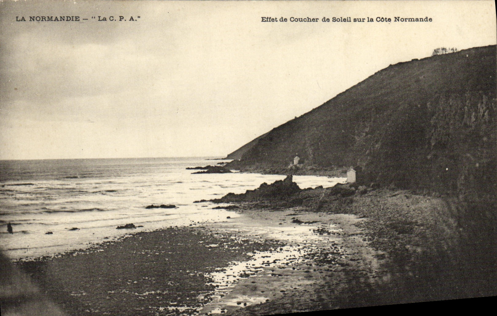 VINTAGE POSTCARD Effect of Sunset on the Dimension Norman