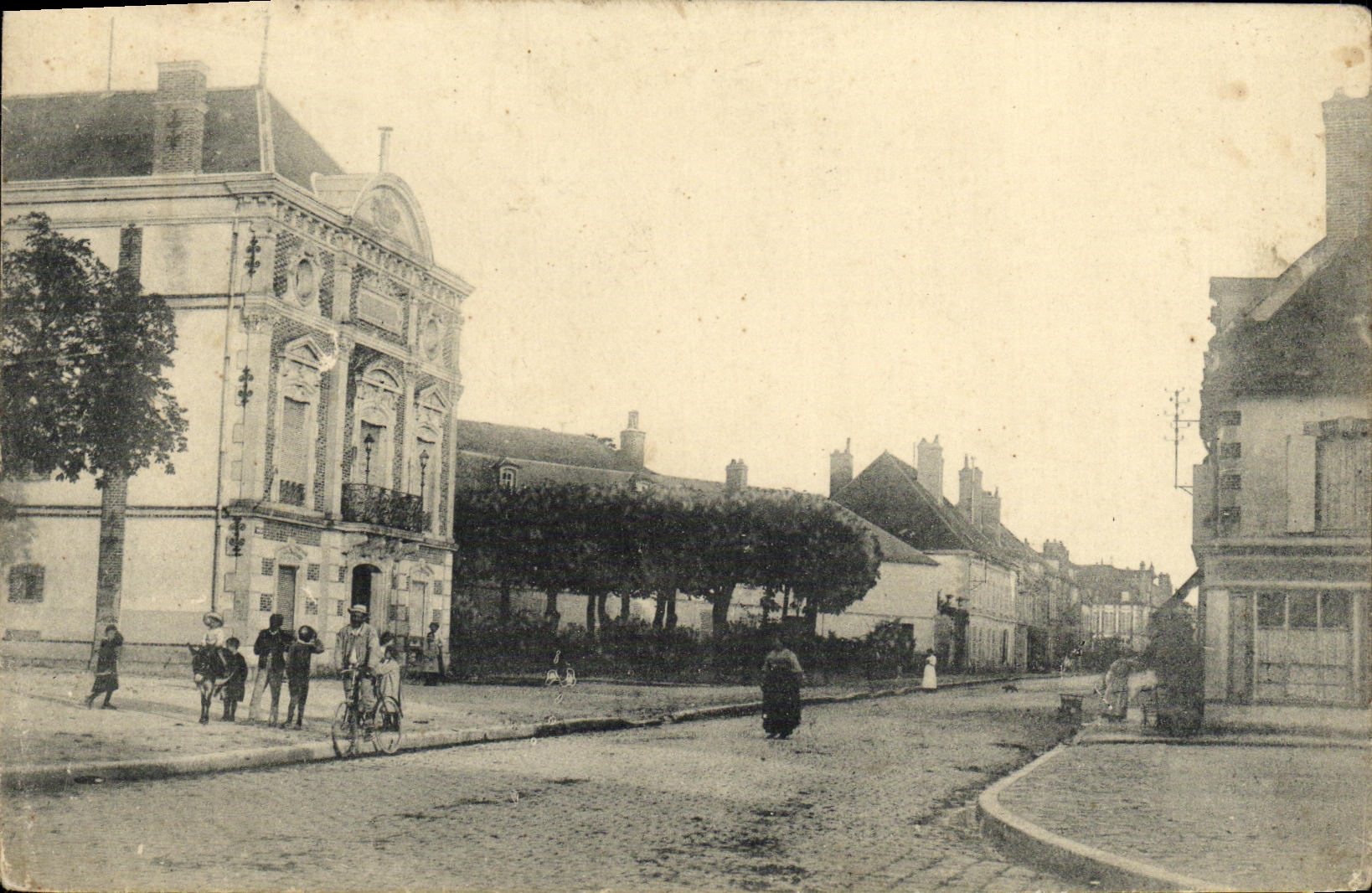 CPA Ruelle Enfants Ane 