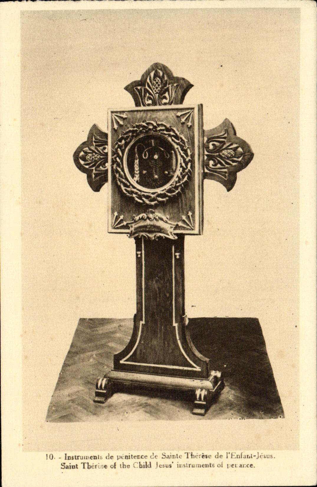VINTAGE POSTCARD Instruments of Penitence of Sainte Therese of L Child Jesus Lisieux