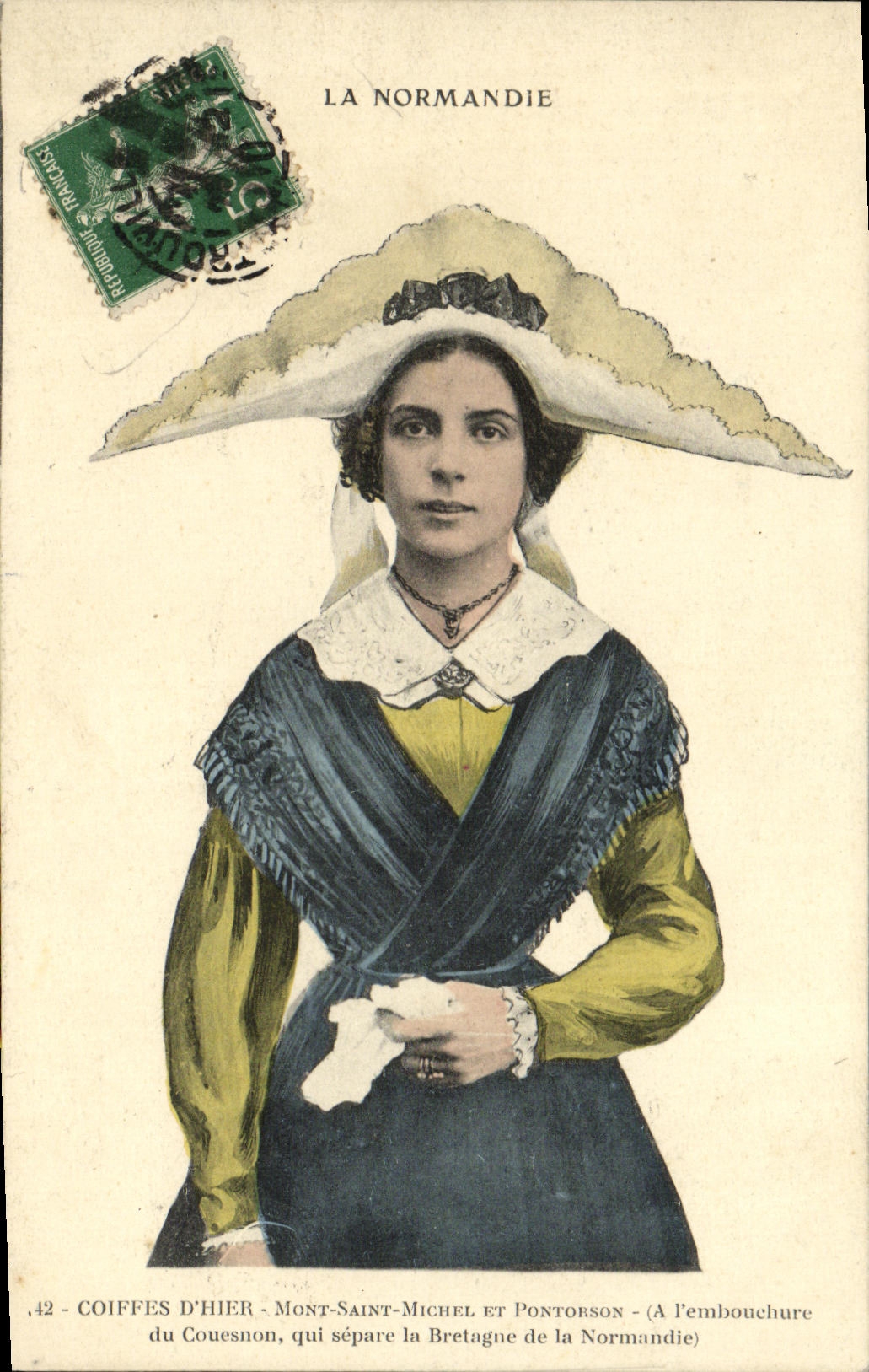 CPA Coiffes D Hier Mont Saint Michel et Pontorson Folklore 