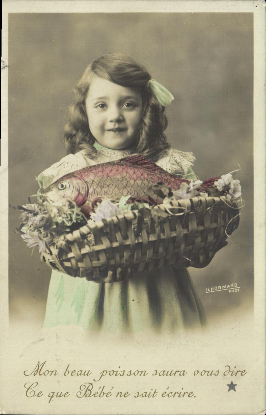 CPA Mon beau poisson Enfant