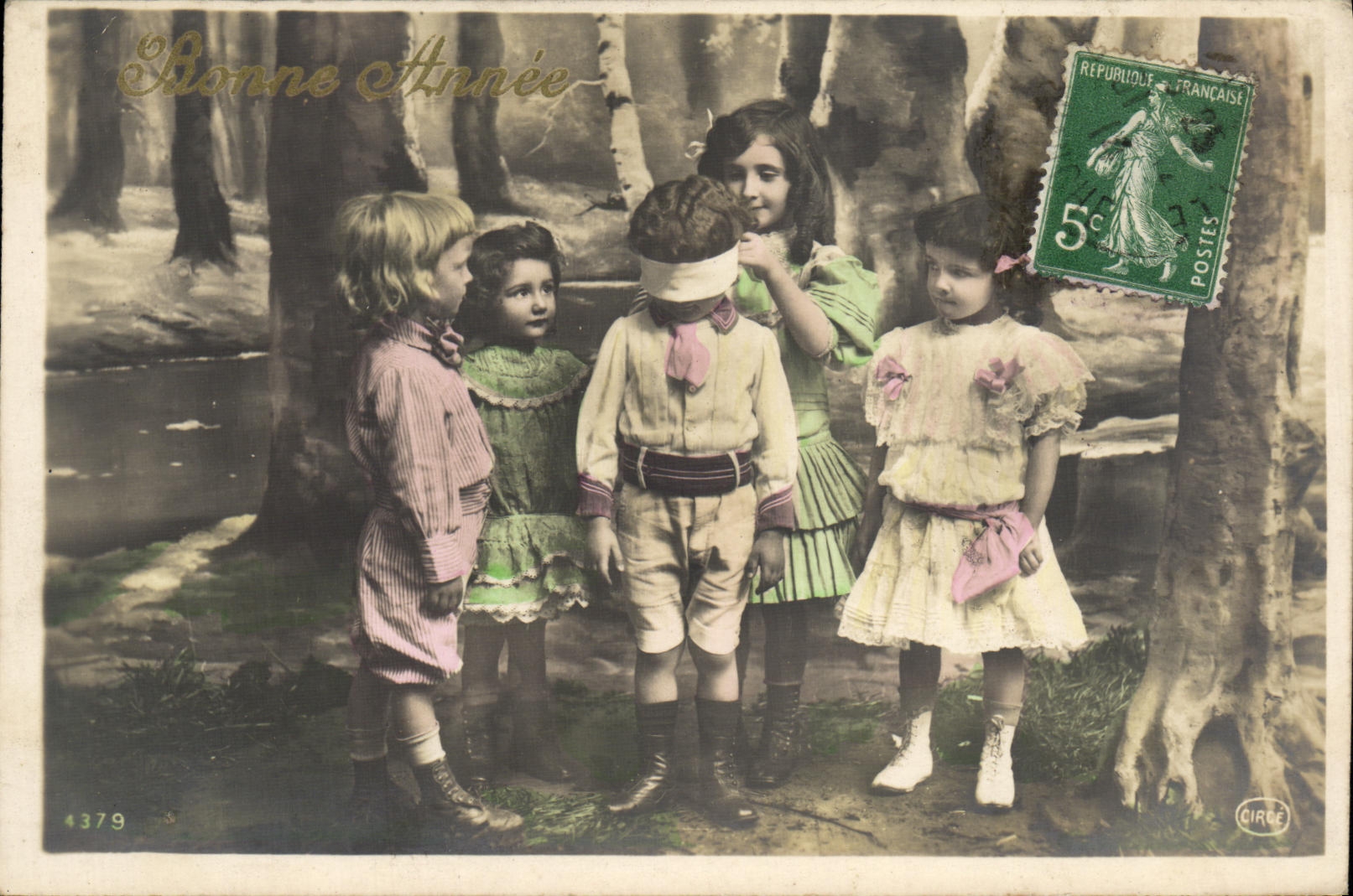 VINTAGE POSTCARD Happy New Year Children Maillard Hake