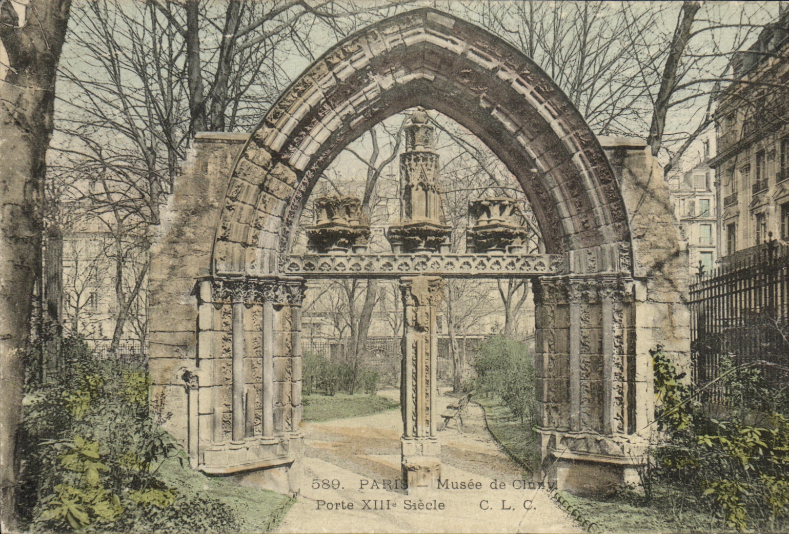 VINTAGE POSTCARD Paris Musee of Cluny Carries Xlll E Siecle