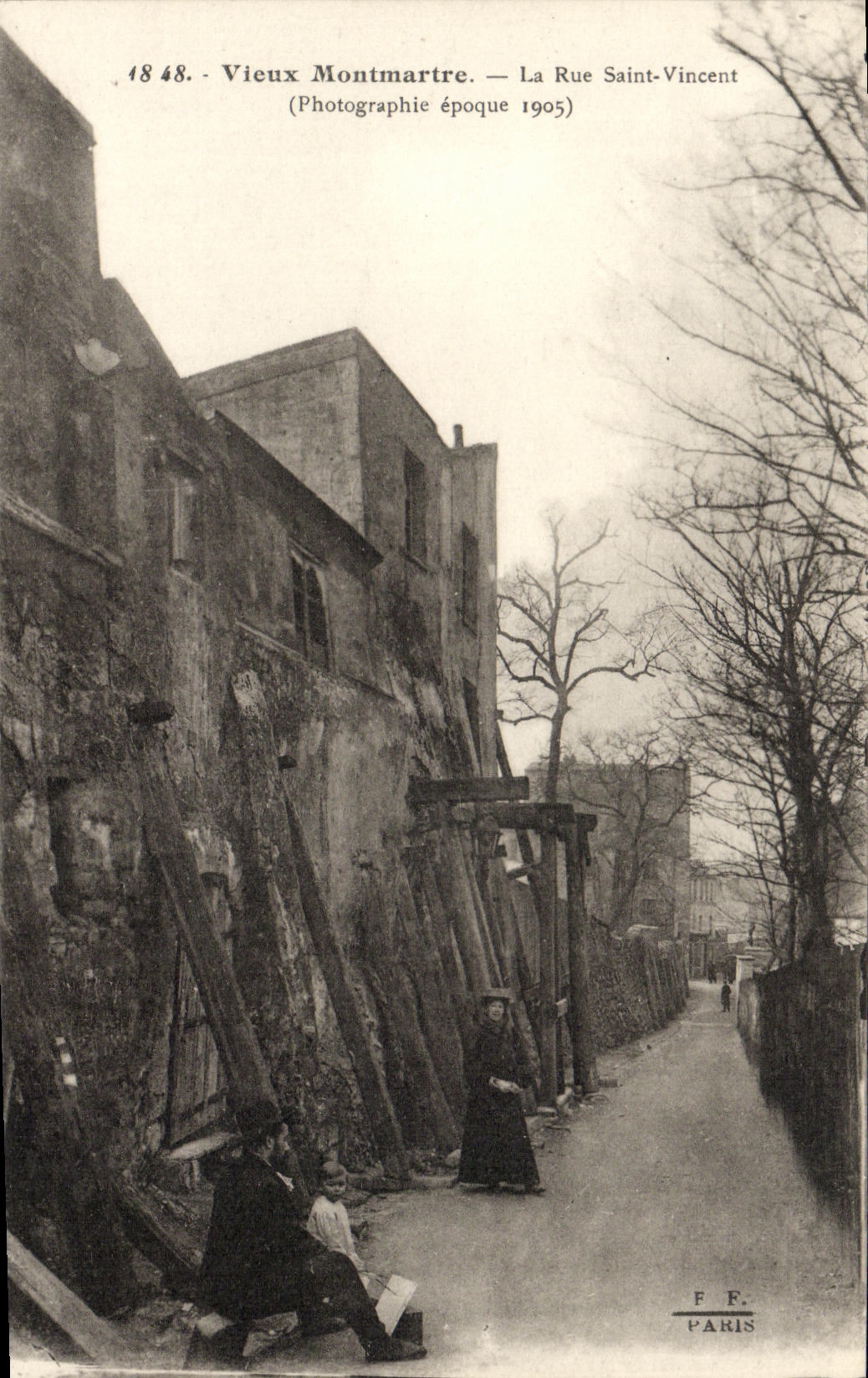 CPA Vieux Montmartre La Rue Saint Vincent