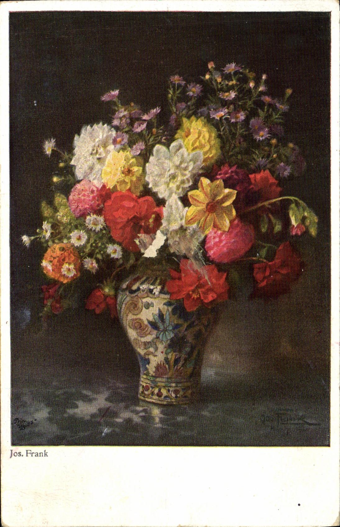 VINTAGE POSTCARD Jos Frank Flowers
