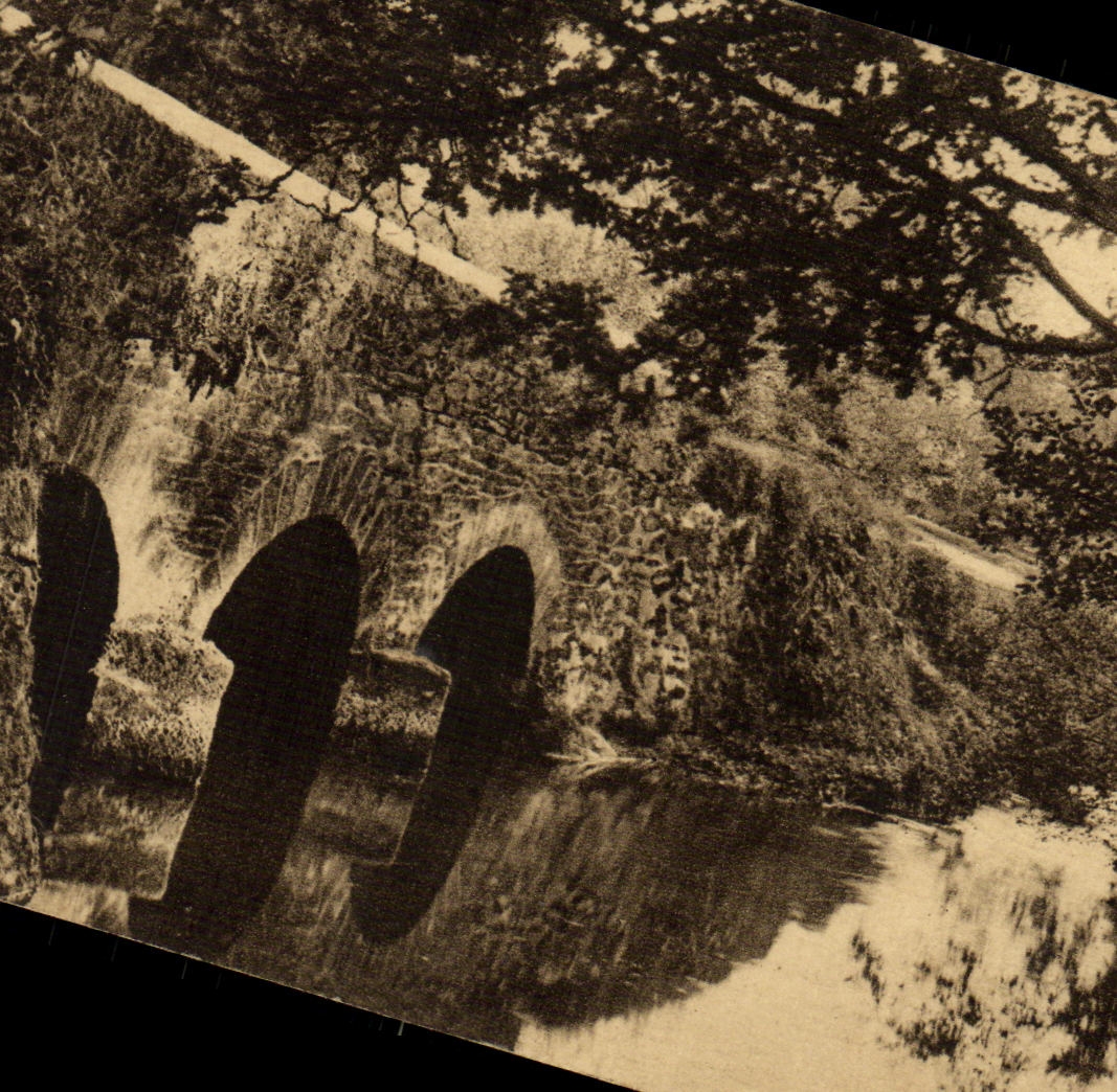 VINTAGE POSTCARD Picturesque Normandy Old man Bridge