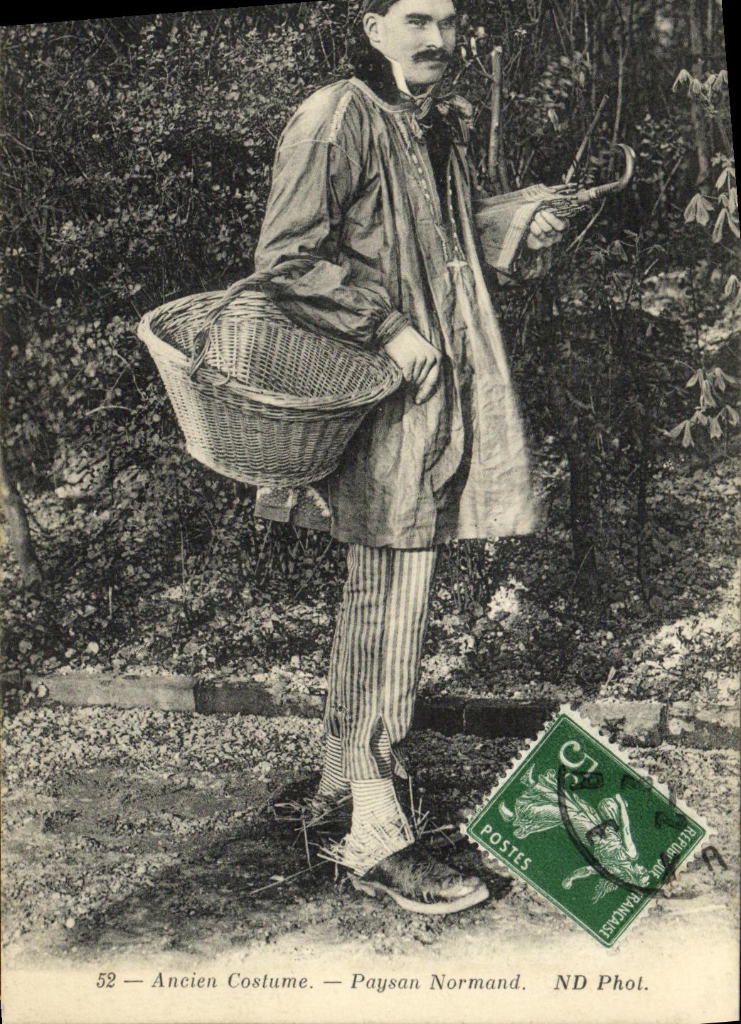CPA Ancien Costume Paysan Normand Folklore