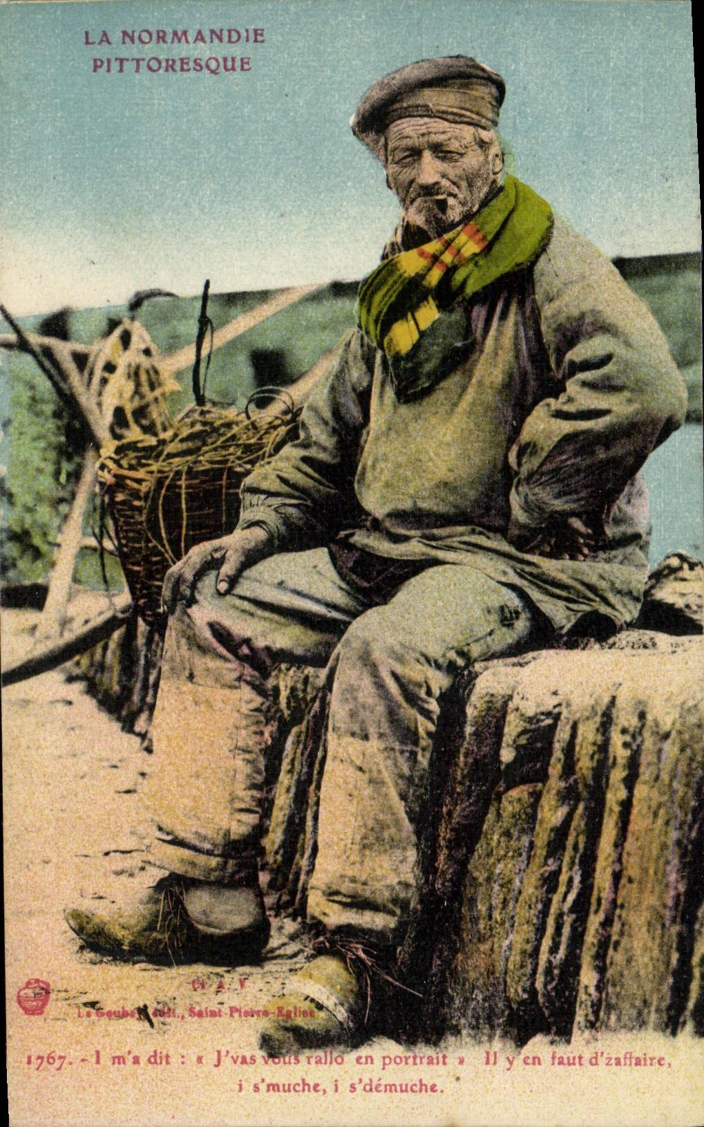 VINTAGE POSTCARD Picturesque Normandy Marine Sinner