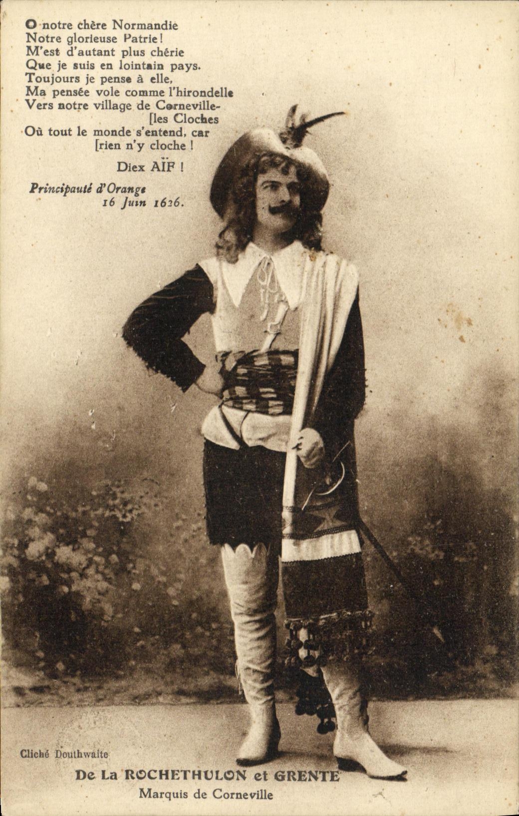 CPA De la Rochethulon et Grente Marquis de Corneville 