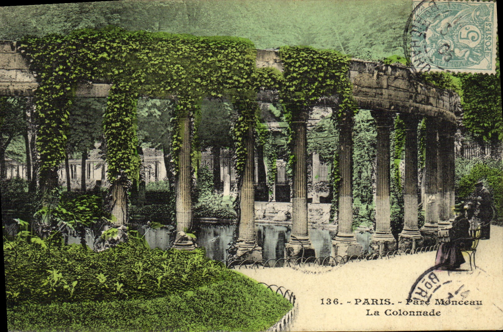 CPA Paris Le Parc Monceau La Colonnade