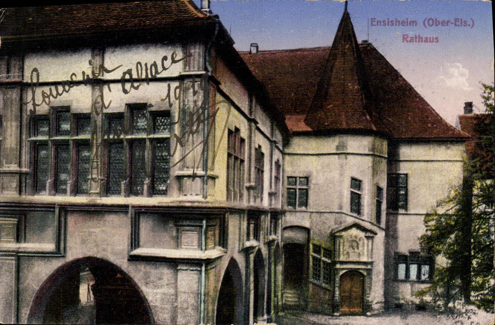 POSTAL Ensishelm Rathaus de la VENDIMIA