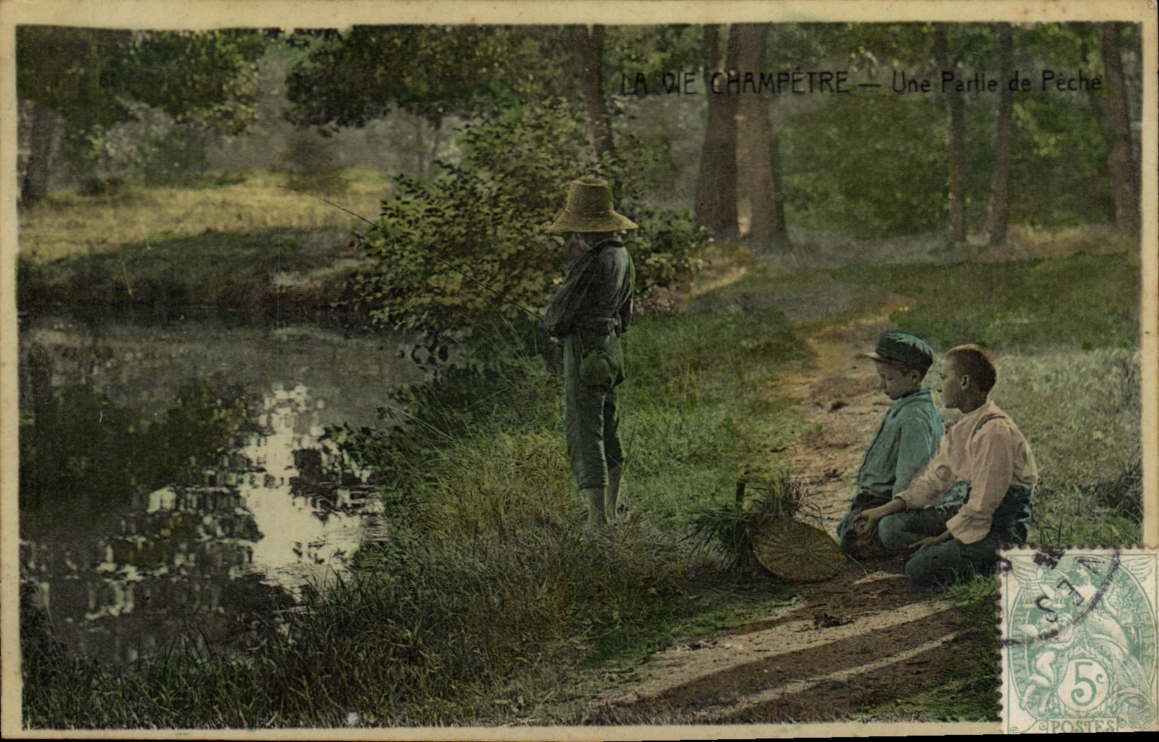 CPA Vie Champetre Une partie de peche Enfants 