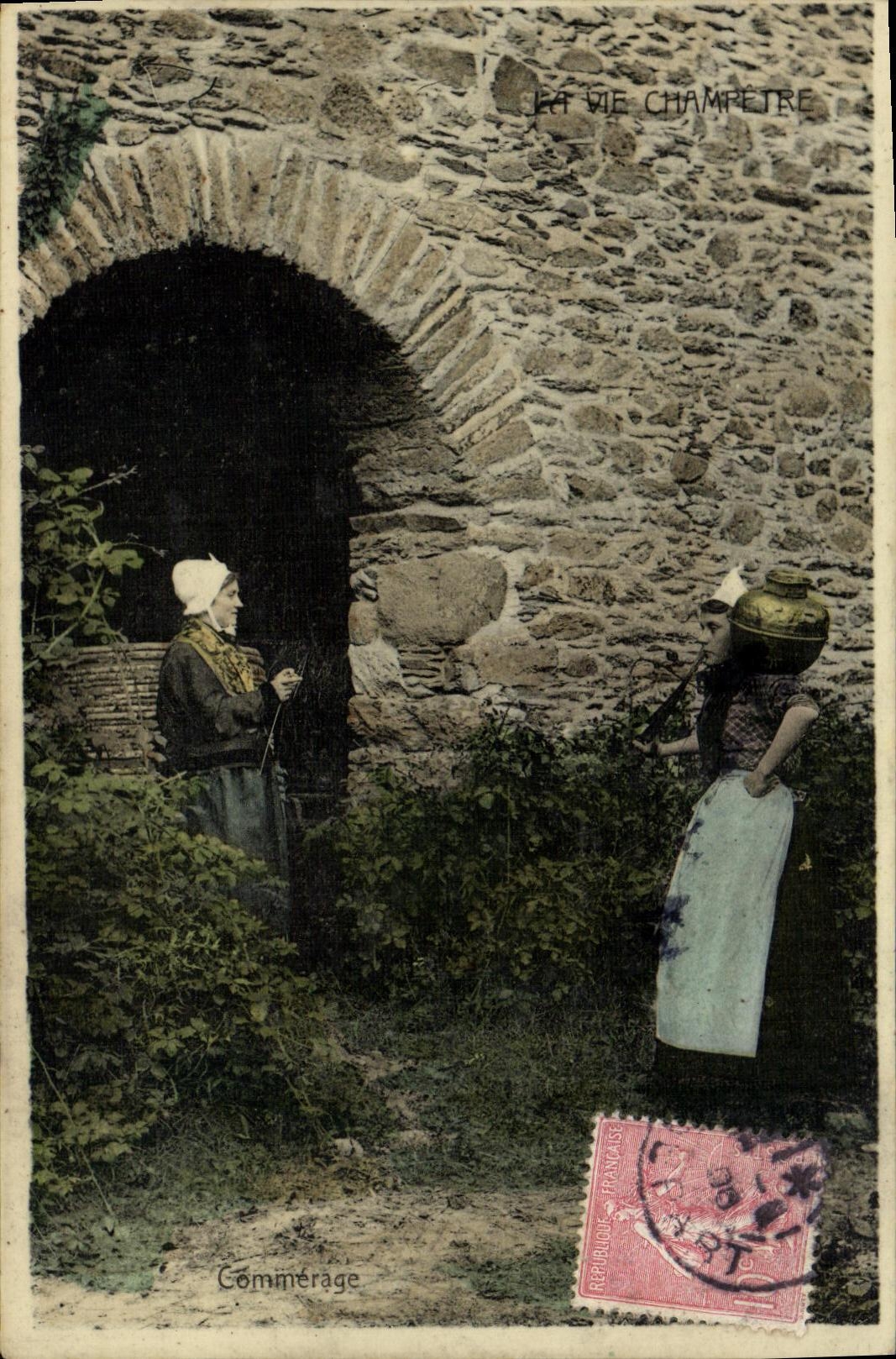 CPA Commerage Femmes Folklore