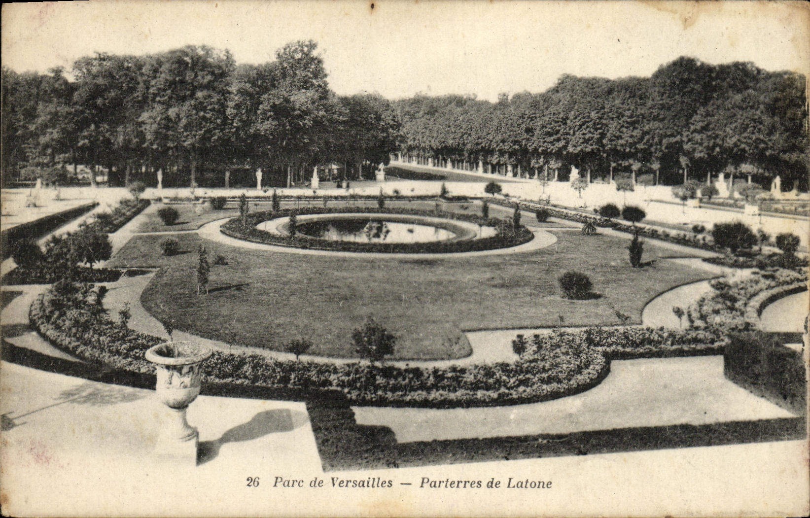 CPA Parc de Versailles Parterres de Latone