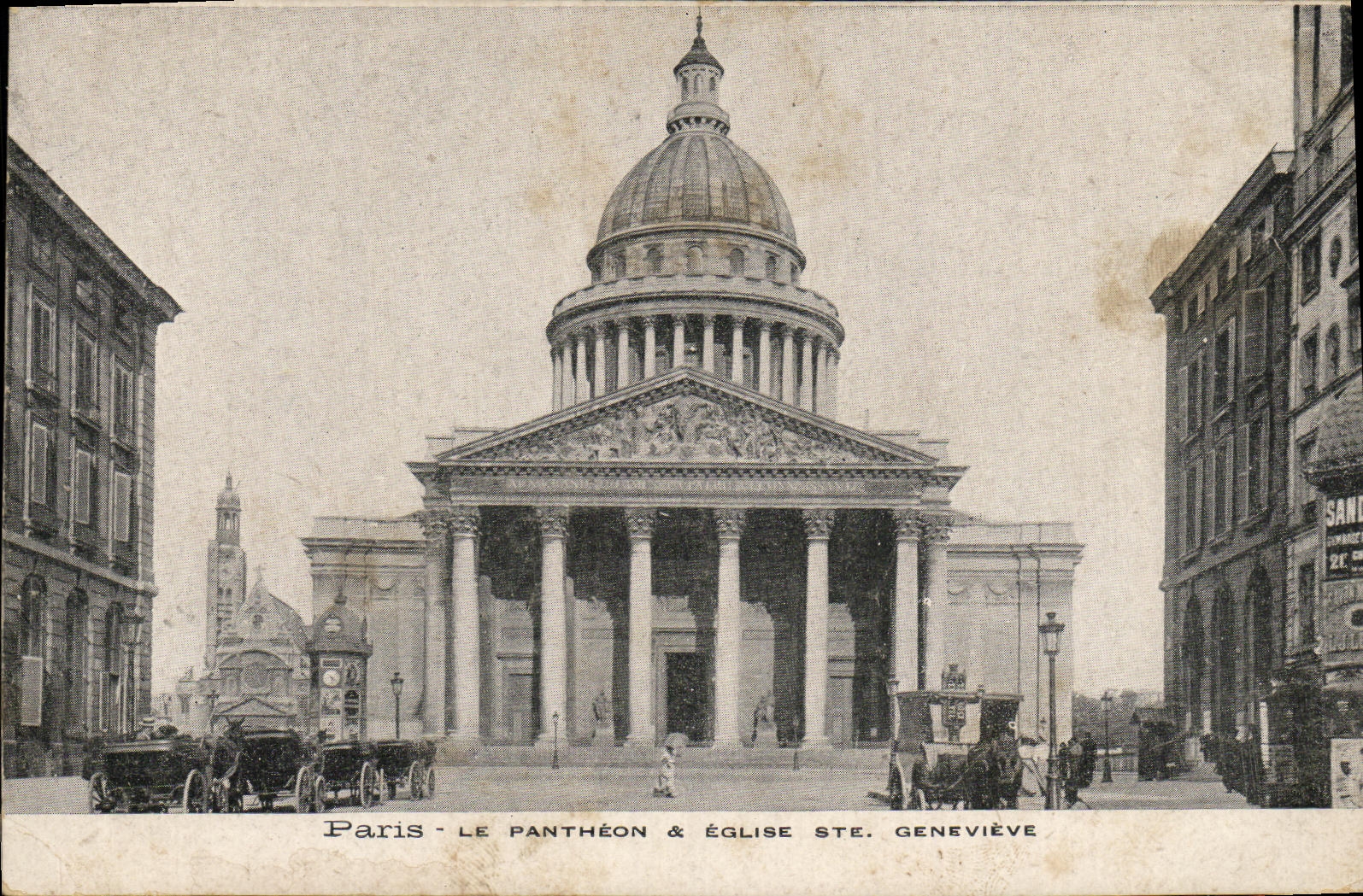 CPA Paris Le Pantheon Eglise Ste Genevieve