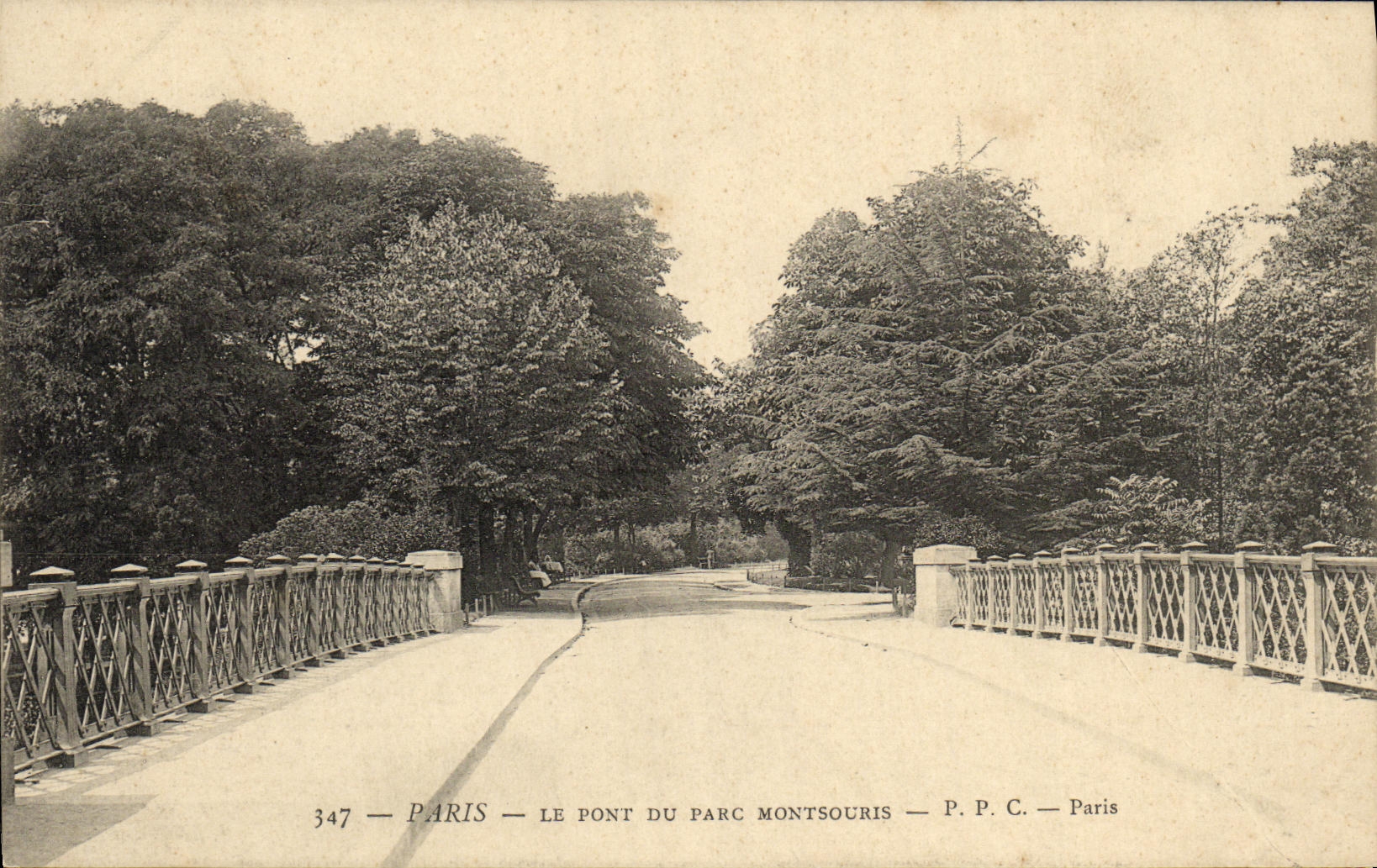 CPA Paris Le Pont du Parc Montsouris 