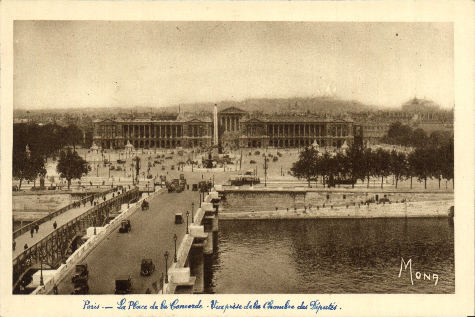 CPA Les Petits Tableaux de Paris La Place de la Concorde Vue prise de la chambre des deputes