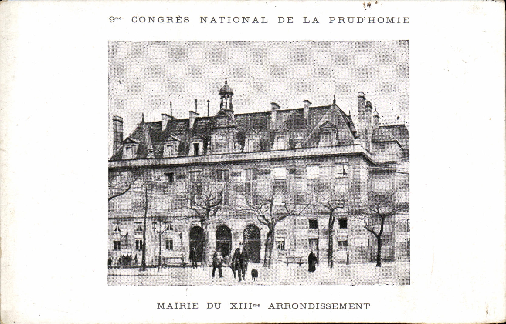 CPA Congres National de la Prud Homie Marie du Xlll me Arrondissement