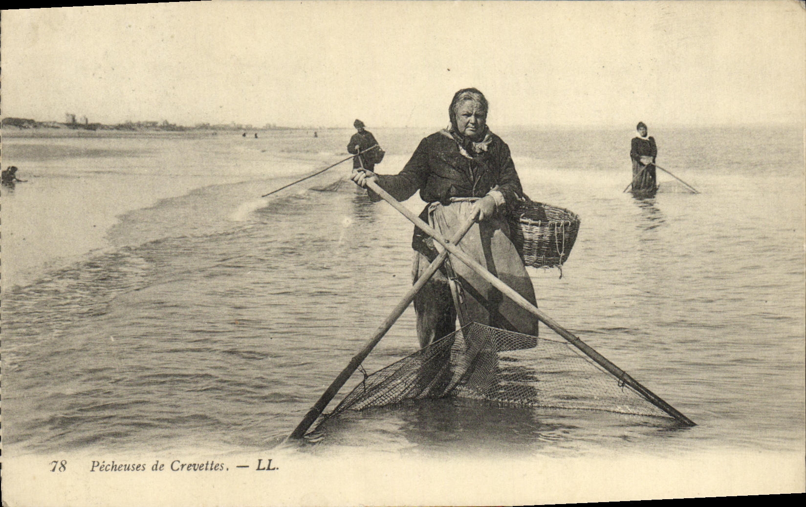CPA Pecheuses de Crevettes Femme Folklore