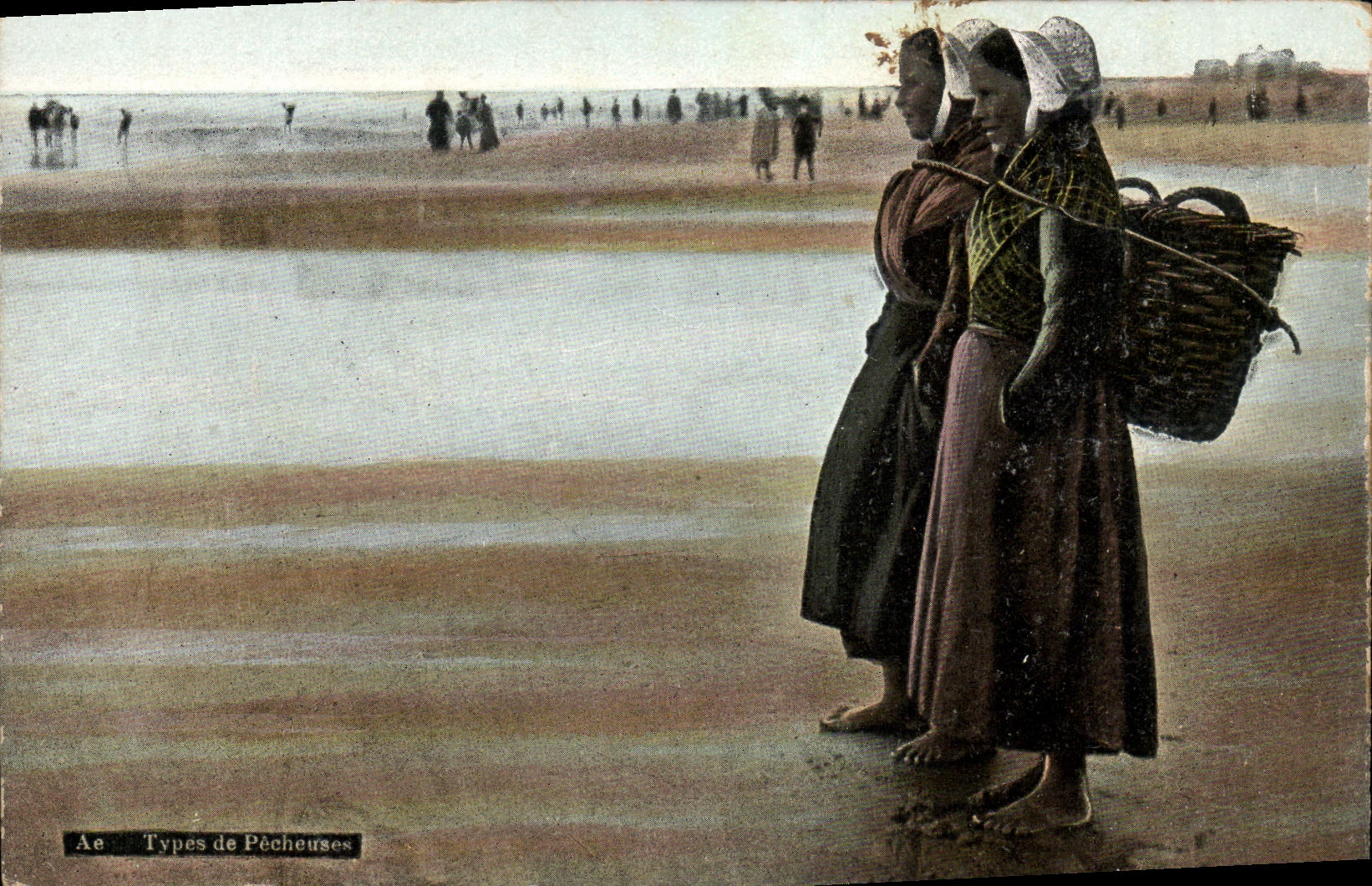 Tipos de los AE de la POSTAL de la VENDIMIA de folklore Sinning de la mujer