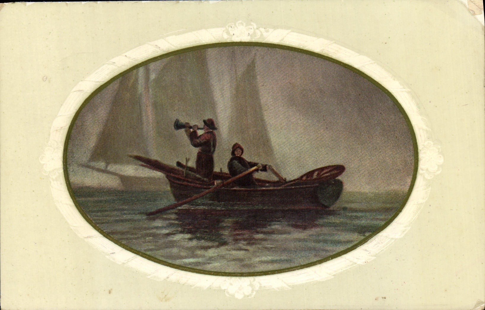 CPA Barque de peche