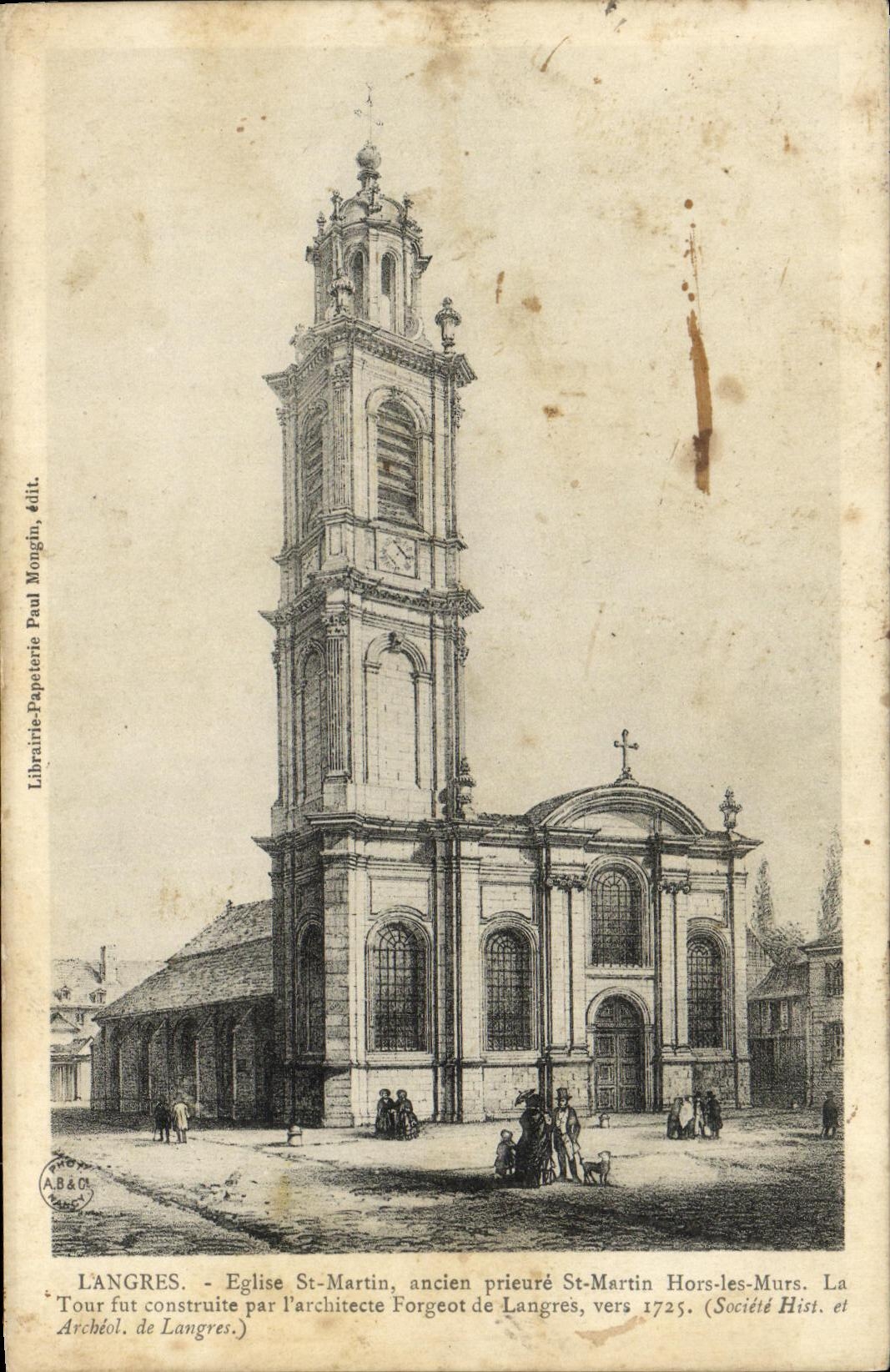CPA Langers Eglise St Martin 