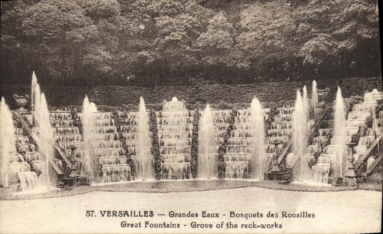 CPA Versailles Grandes Eaux Bosquets de Rocailles