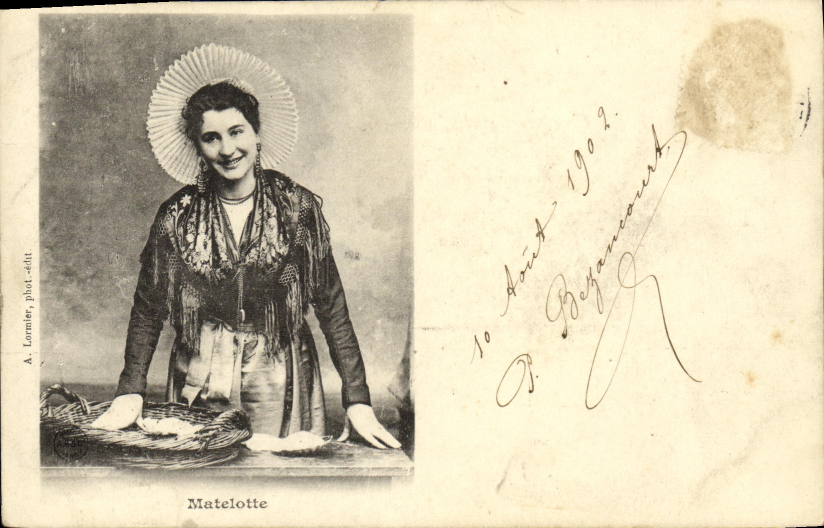 CPA Matelotte Folklore Femme