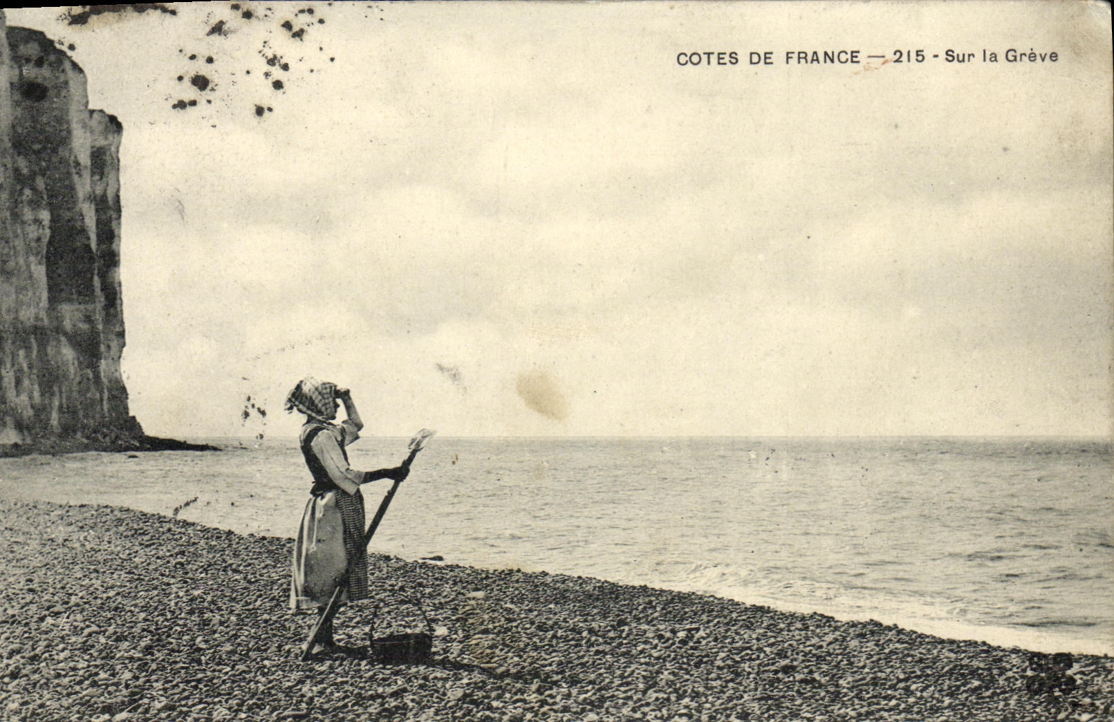 VINTAGE POSTCARD Dimensions of France On the Strike Woman sinned