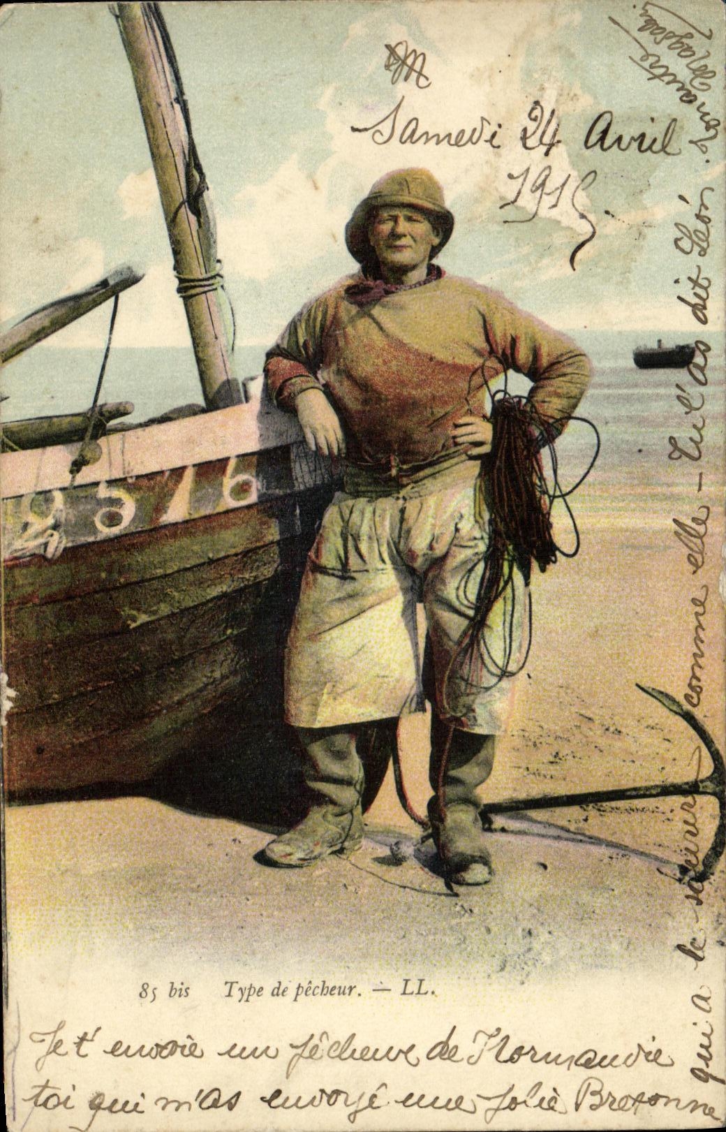CPA Type de Pecheur Peche 