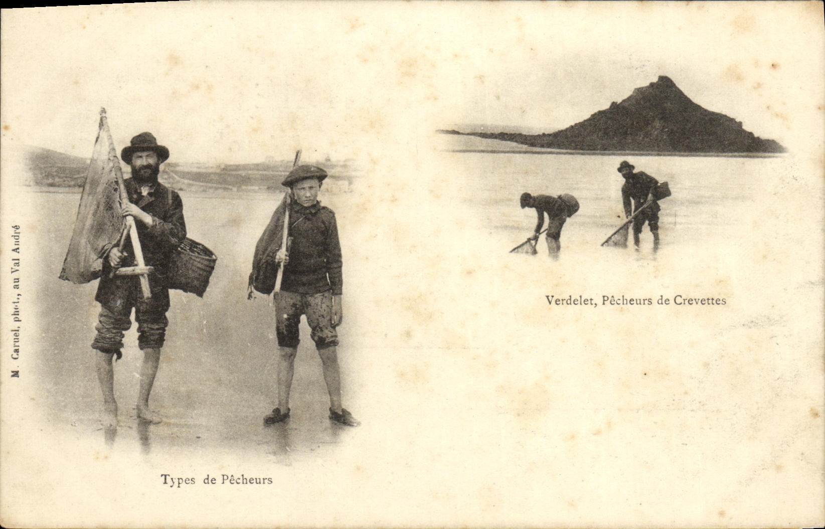 VINTAGE POSTCARD Standard Of Sinners Verdelet Sinners of shrimps