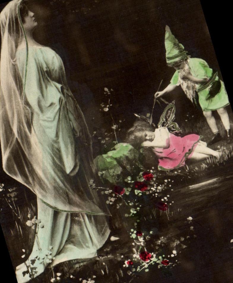 CPA Bonne Fete FEmmes Lutins