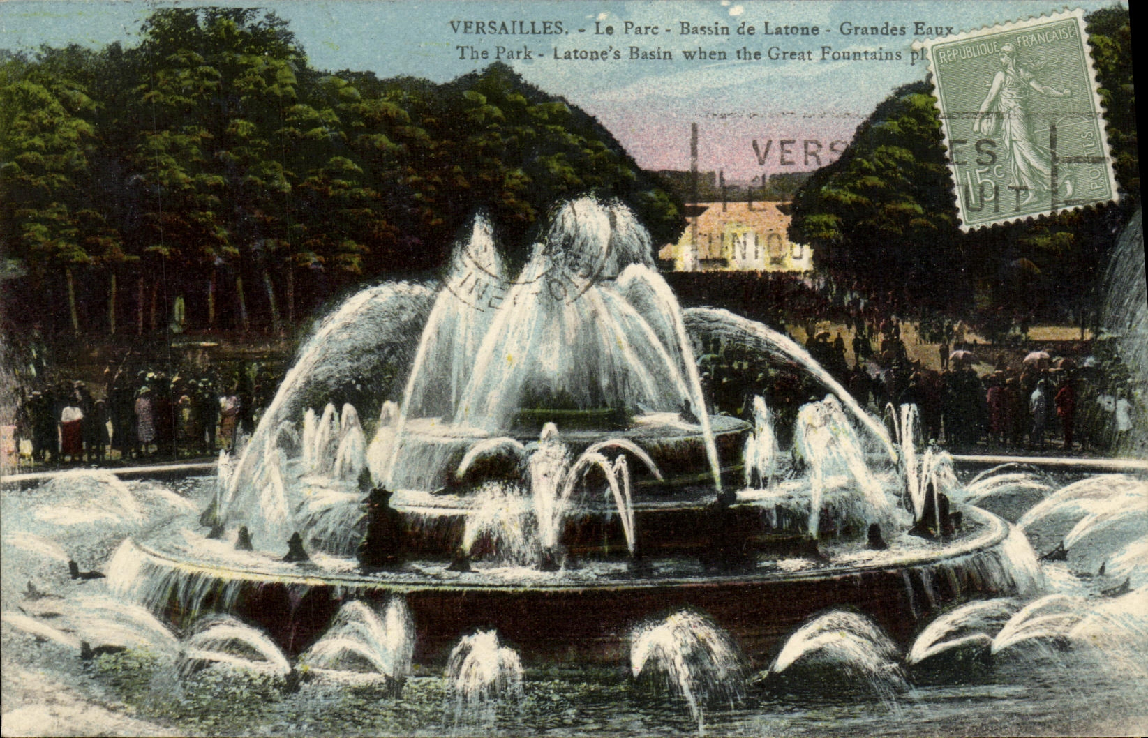 CPA Versailles Le Parc Bassin de Latone Grandes Eaux