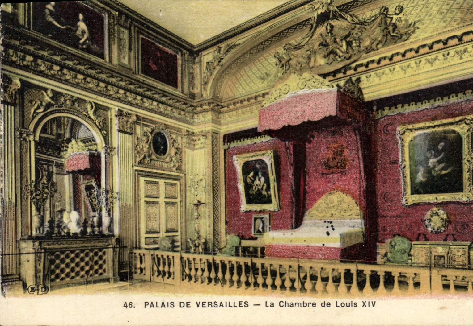CPA Versailles Palais De La Chambre De Louis XIV