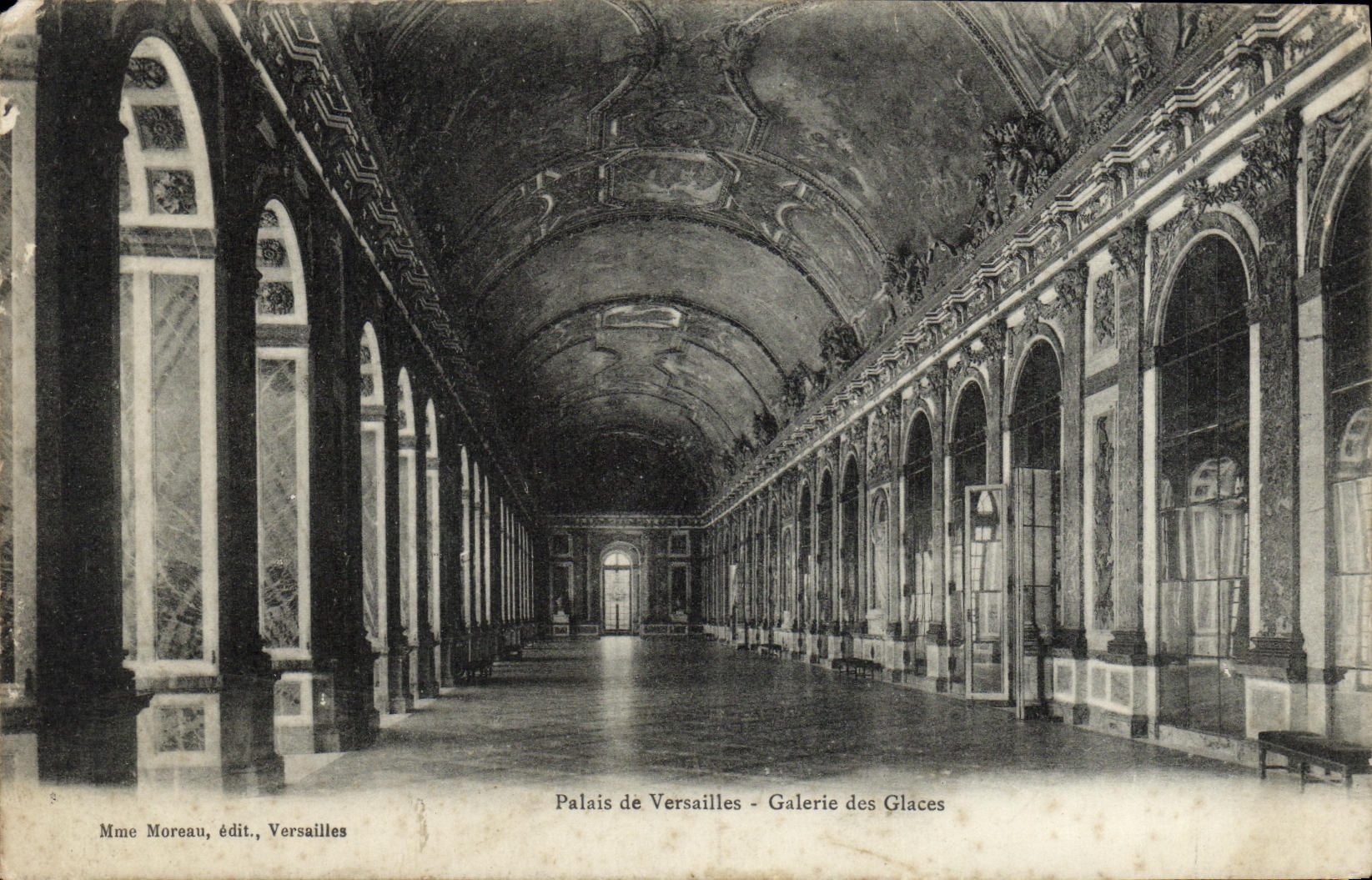 CPA Versailles Palais de Versilles Galerie des Glaces