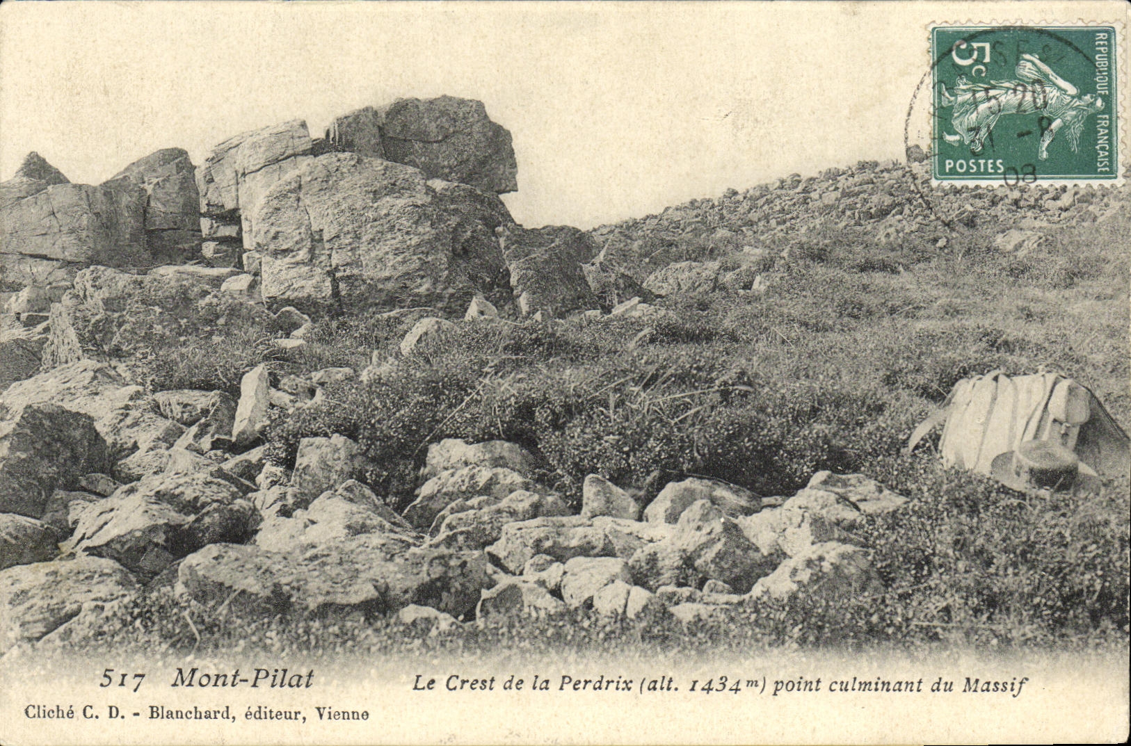 CPA Mont Pilat Le Crest de la Perdrix point culminant du massif