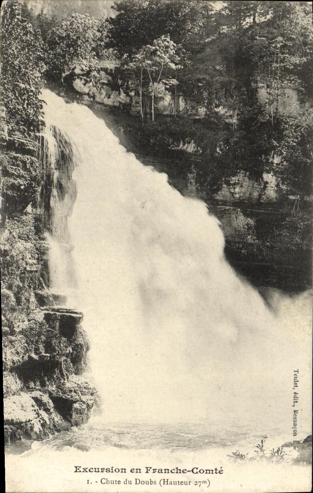 CPA Excursion en Franche Comte Chute du Doubs