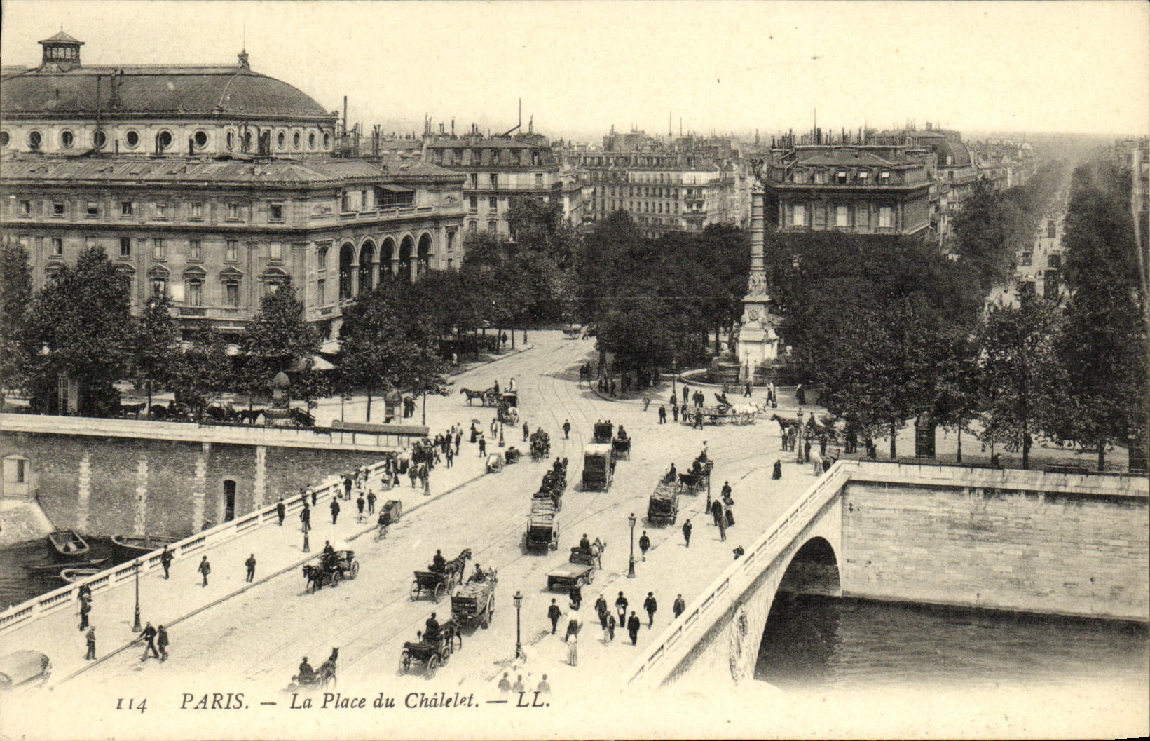 CPA Paris La Place du Chalelet