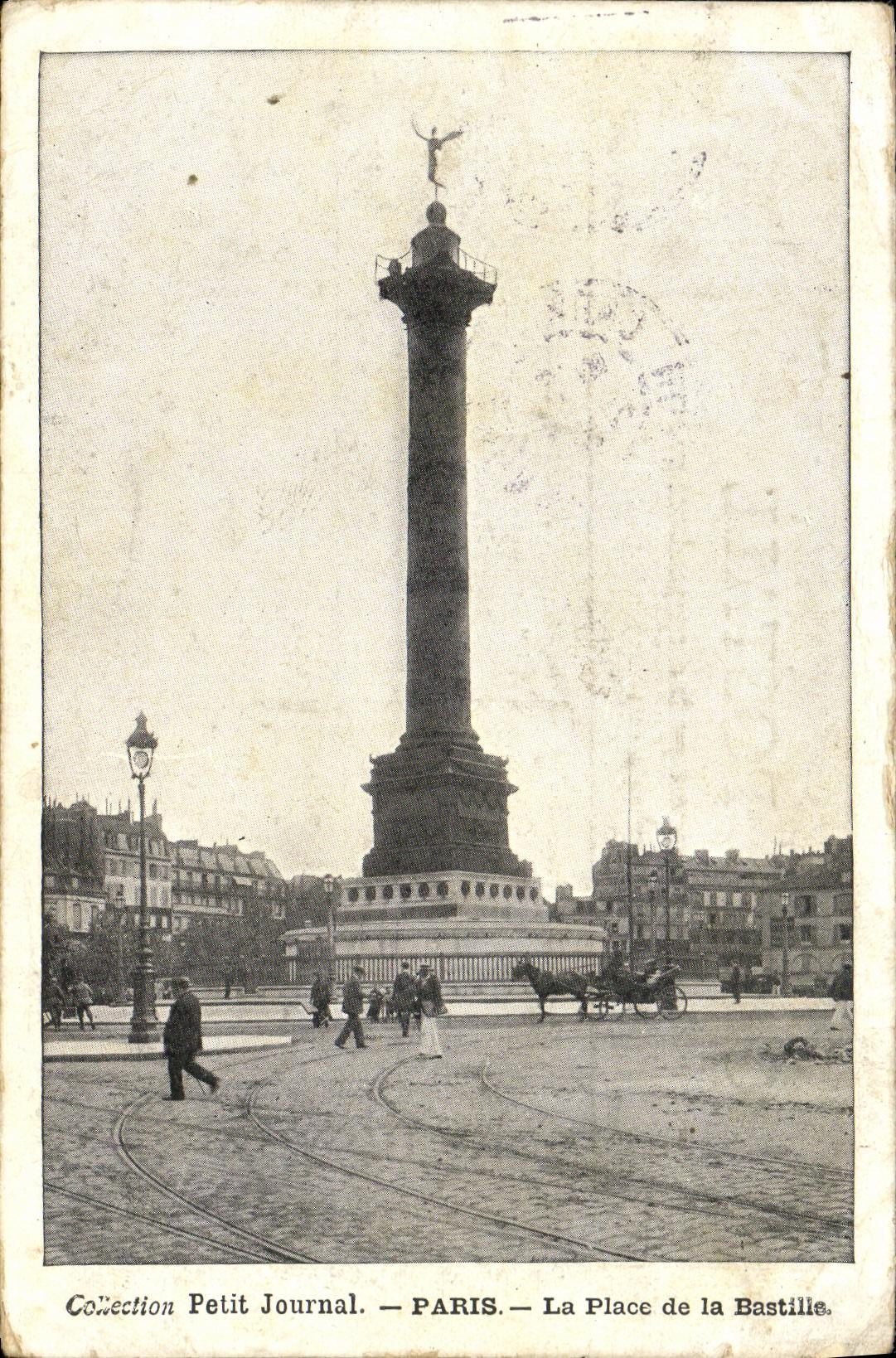 CPA Paris La Place De La Bastille Colonne de Juillet