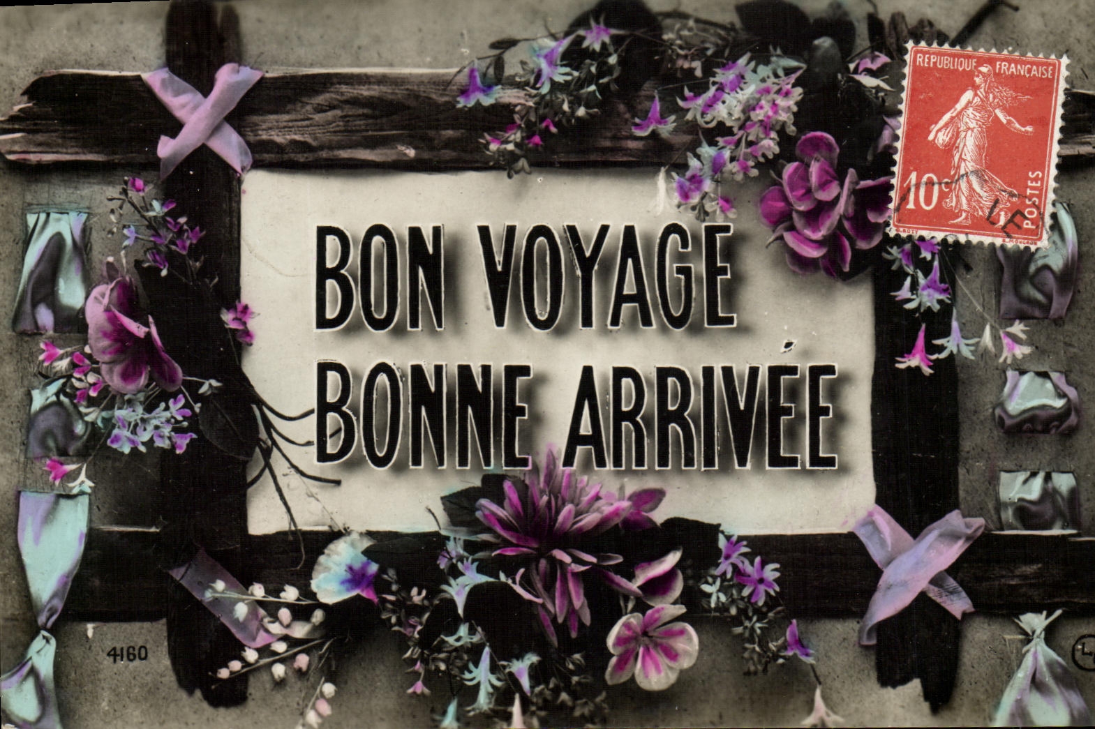 CPA Bon Voyage Bonne Arrivee