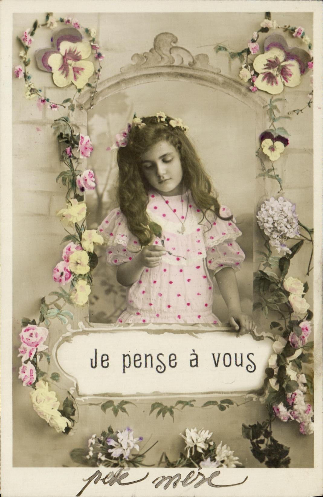 CPA Je Pense a Vous Enfant