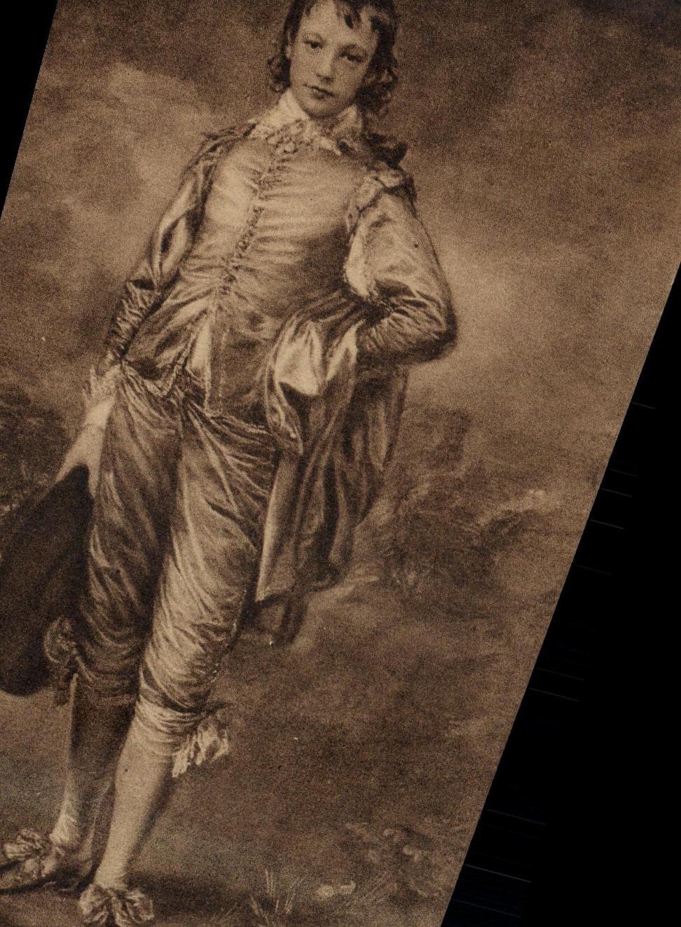 VINTAGE POSTCARD The Blue Servant boy Gainsborough