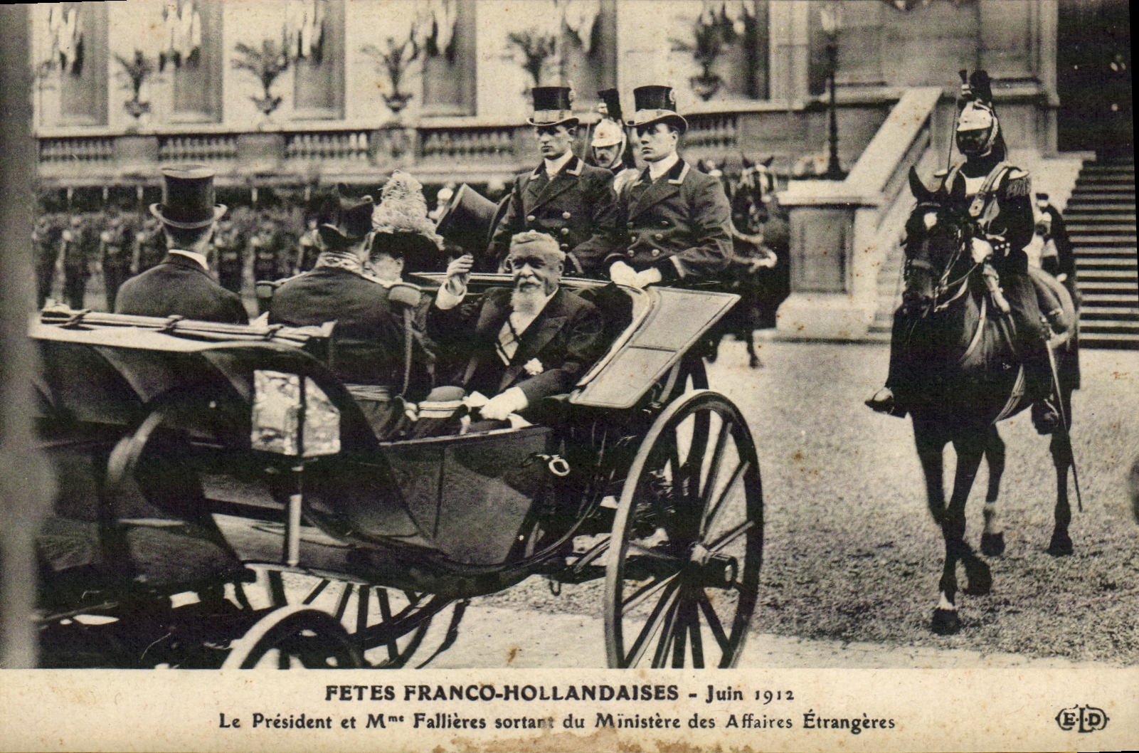 CPA Fetes Franco Hollandaises Juin 1912 Fallieres Ministere des Affaires Etrangeres