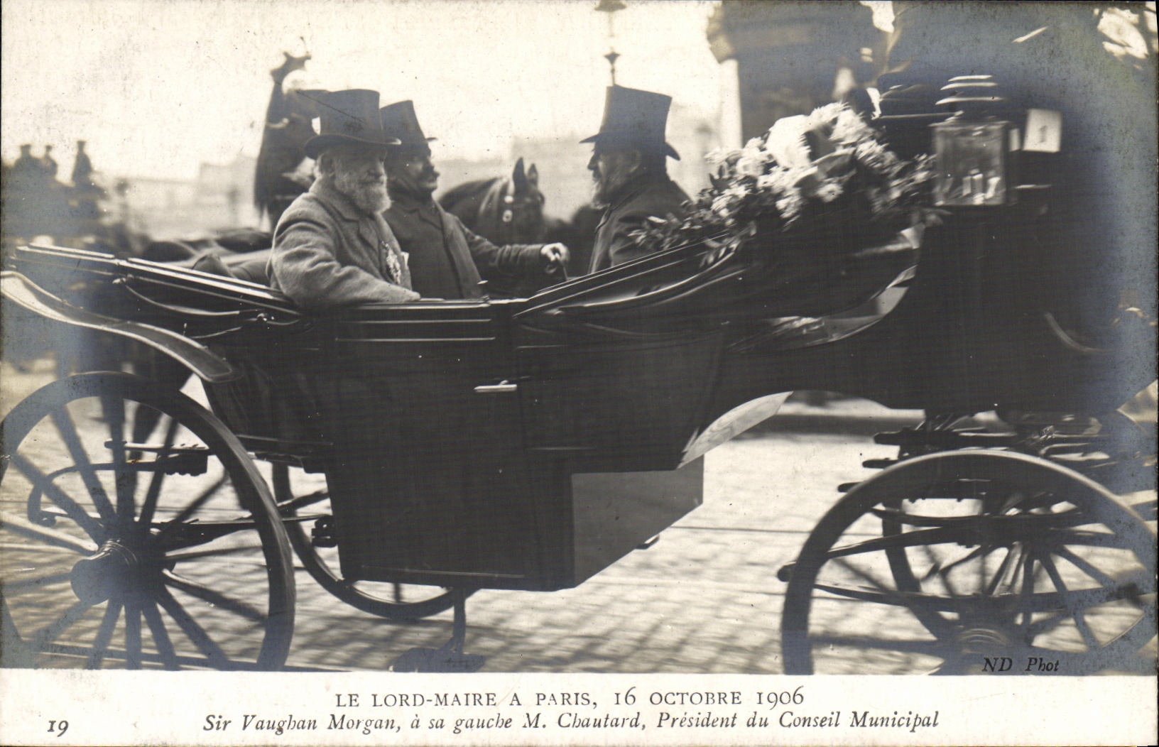 CPA Visite Des Souverains Anglais A Paris Sir Vaughan Morgan Chautard 