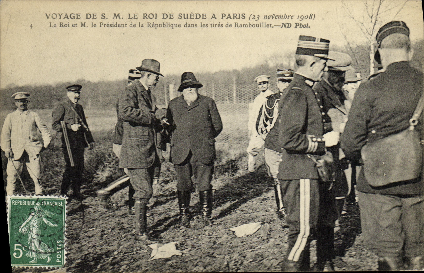 CPA Paris Voyage Le roi De Suede RAmbouillet